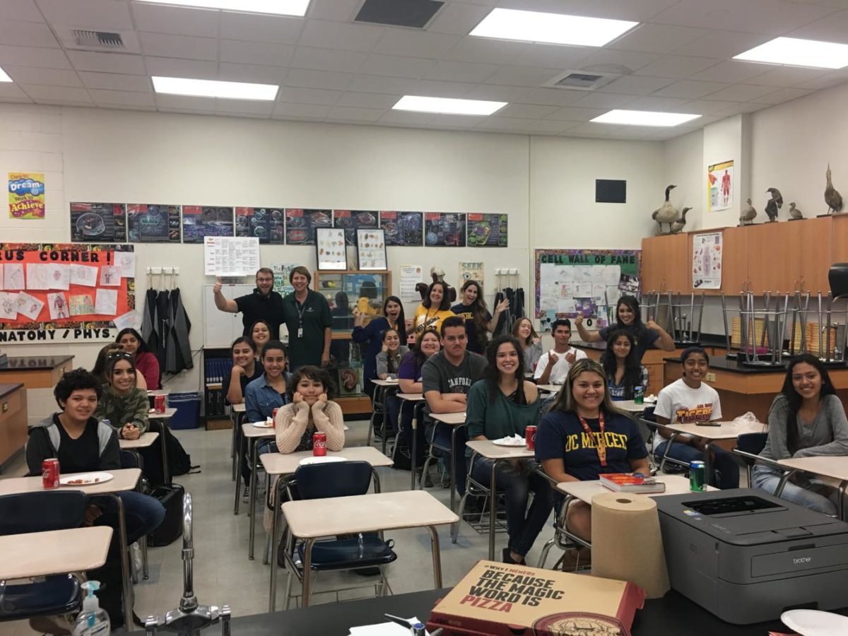 Featured Students and Teachers on September 13th at the College Panel in Mrs. Fajardo's class.