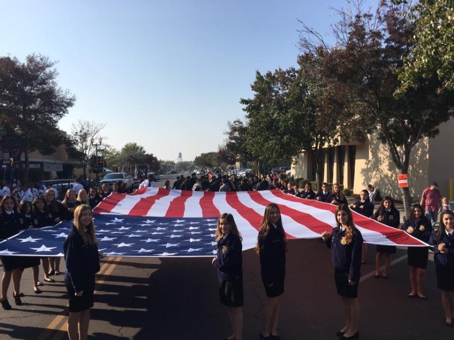 The Los Banos FFA at last years Veterans Day Parade 