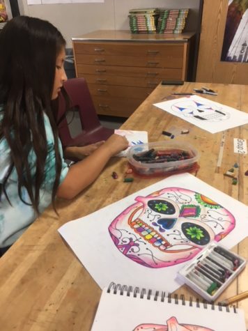 Visual Design Class Honors Dia de los Muertos