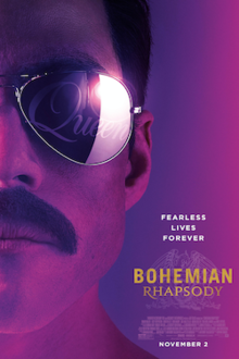 This theatrical release poster showcases the new movie, Bohemian Rhapsody.