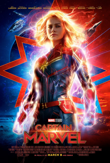 Captain Marvel highlights the role of a woman as a superhero.