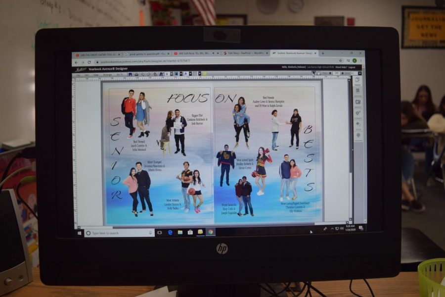 This years senior best page is almost ready for production in the yearbook.