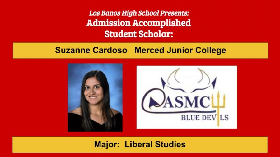 Admission Accomplished:  2020 Graduate Suzanne Cardoso
