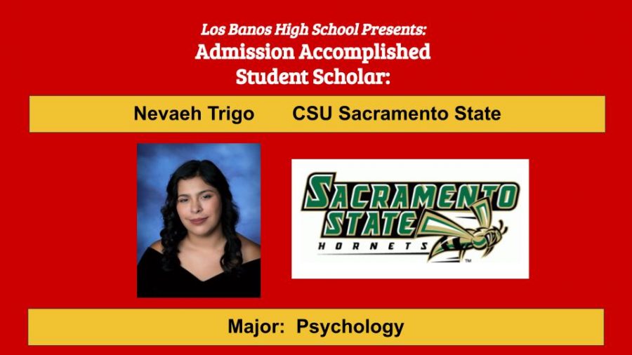 Admission Accomplished:  2020 Graduate Nevaeh Trigo