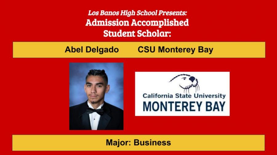 Admission Accomplished:  2020 Graduate Abel Delgado
