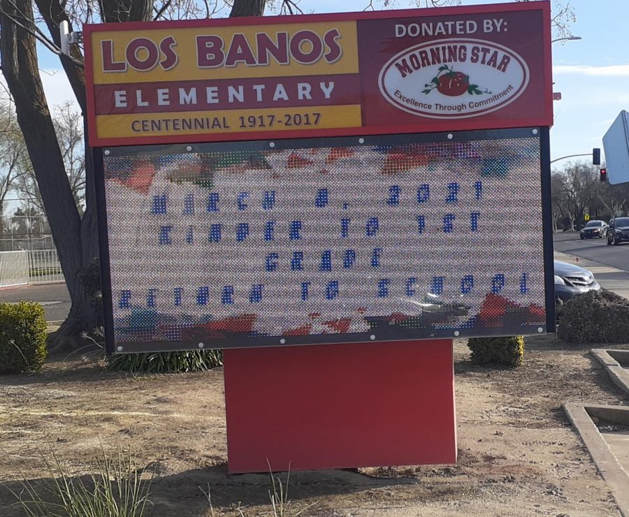 Aside from LBHS, Los Banos Elementary is one of many schools  which have programmed to reopen, abiding with the District outlines. 