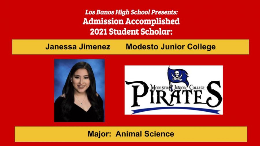 Admission Accomplished:  Janessa Jimenez
