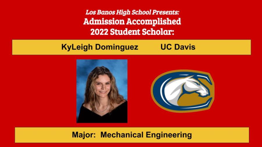 Admission Accomplished:  KyLeigh Dominguez
