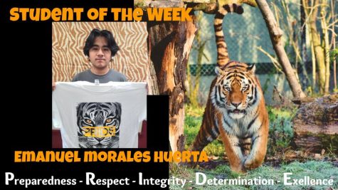 September Student of the Month:  Emanuel Morales