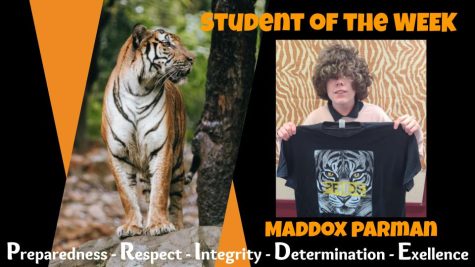 September Student of the Month:  Maddox Parman