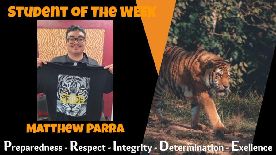 October Student of the Month: Matthew Parra