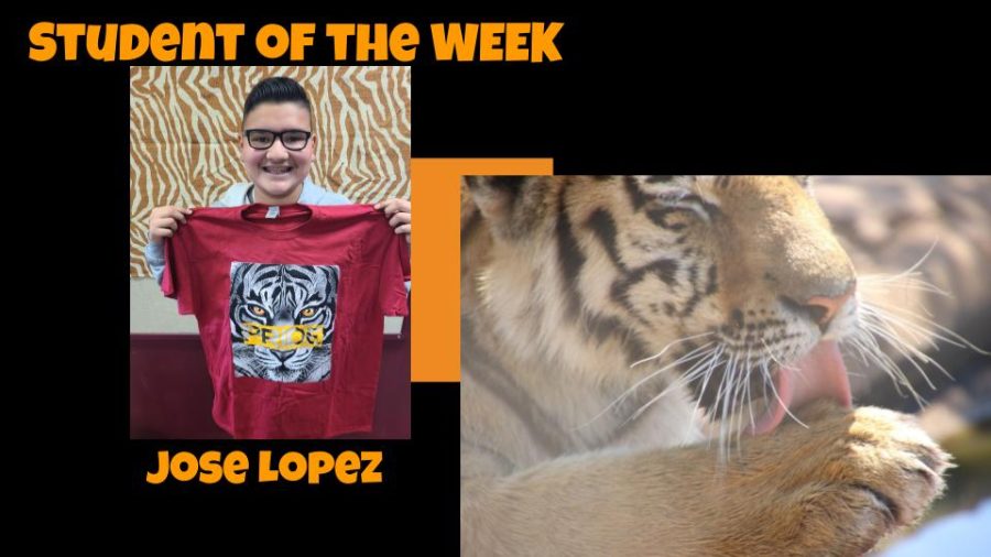 October Student of the Month:  Jose Lopez