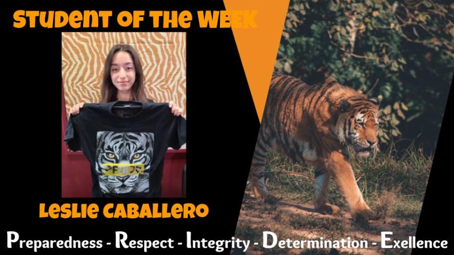 December Student of the Month:  Leslie Caballero