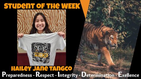 Student of the Month:  Hailey Tangco