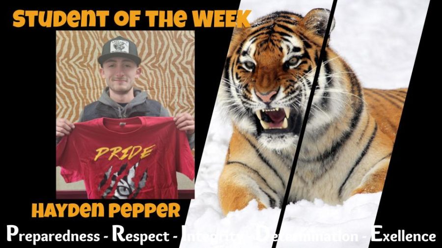 Student of the Month:  Hayden Pepper