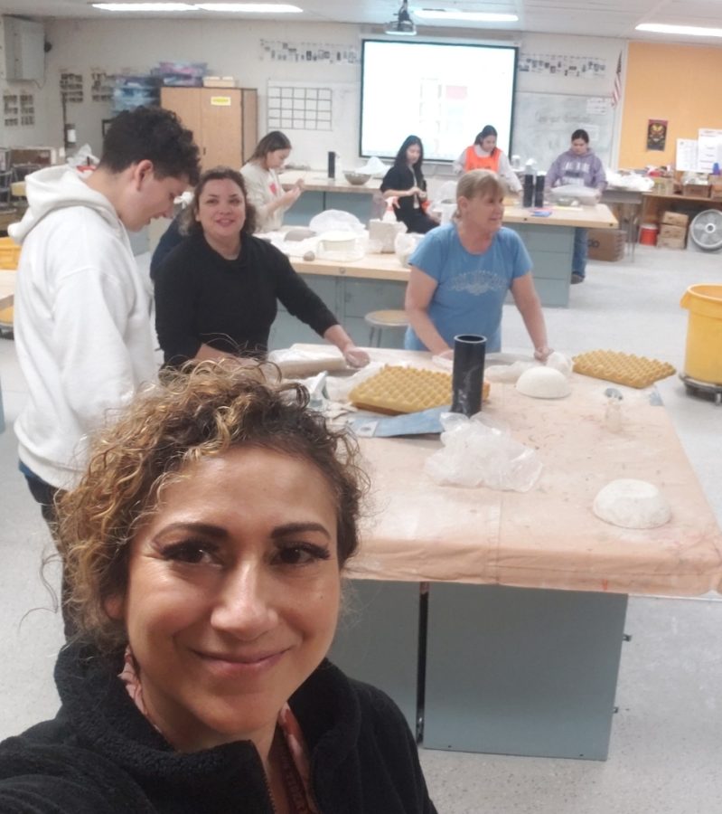Mrs.+Gallegos+and+her+class+create+the+ceramic+bowls+for+the+event.