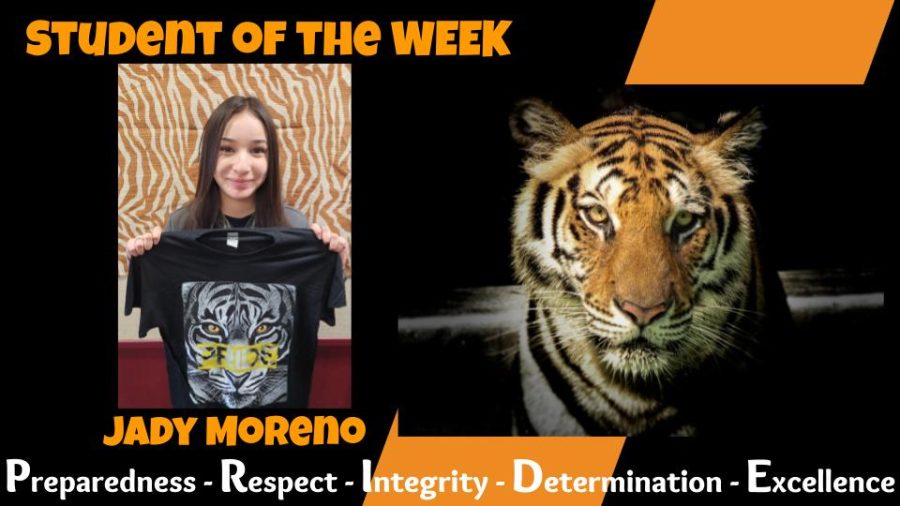Student of the Month:  Jady Moreno
