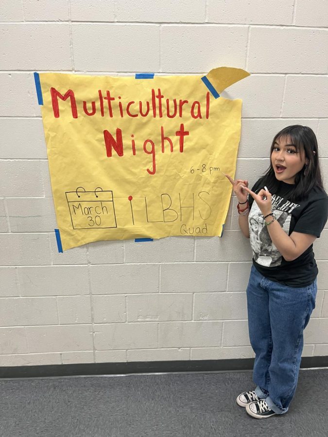 Multicultural Night Poster in the MPB hallway 