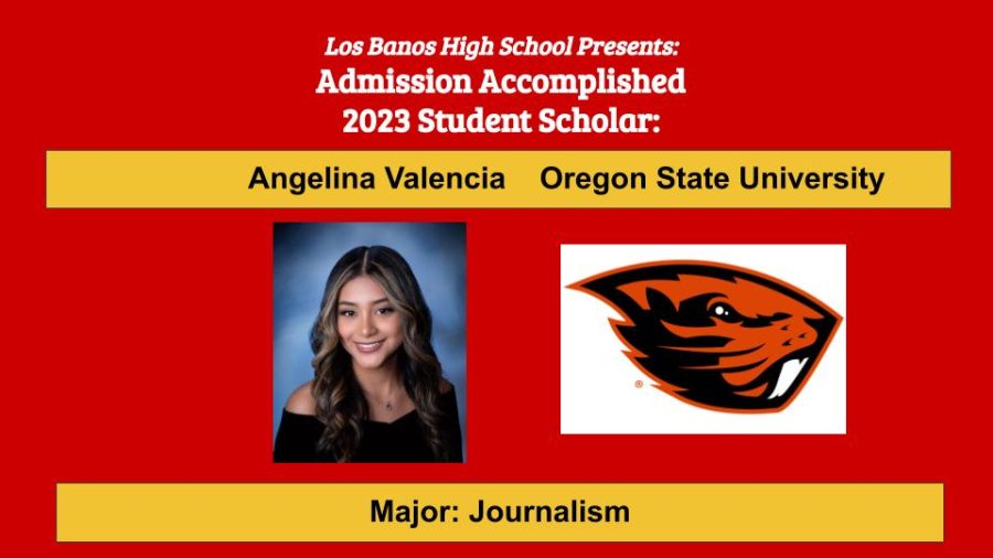 Admission Accomplished:  Angelina Valencia