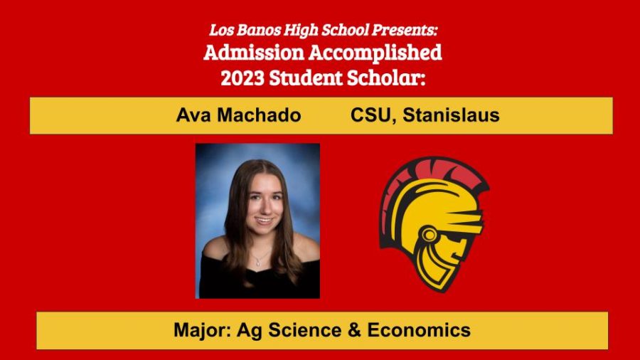 Admission Accomplished:  Ava Machado