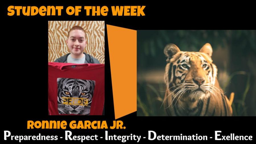 Student of the Week:  Ronnie Garcia Jr.