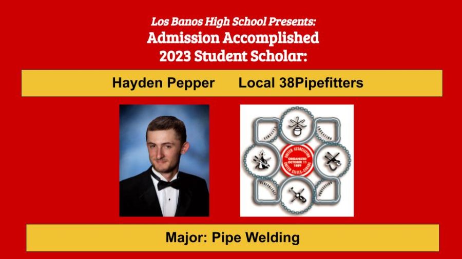 Admission Accomplished:  Hayden Pepper
