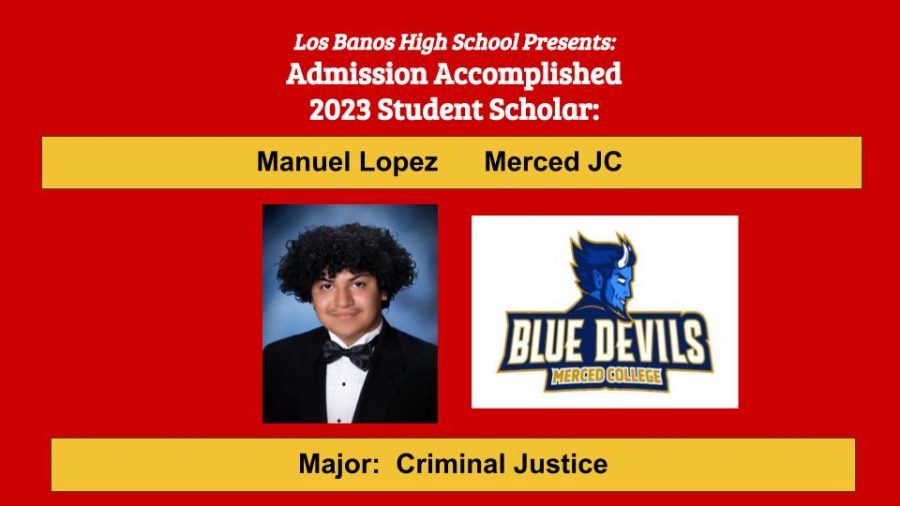 Admission Accomplished:  Manuel Lopez