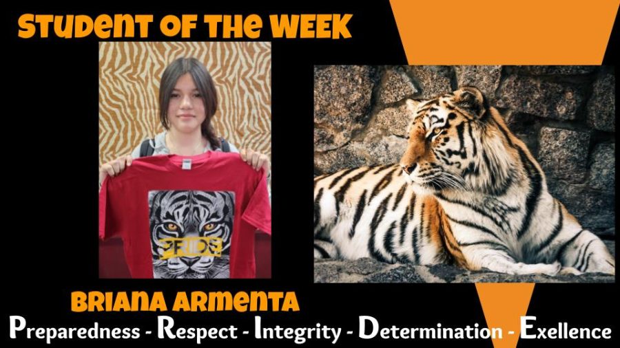 Student of the Month:  Briana Armenta