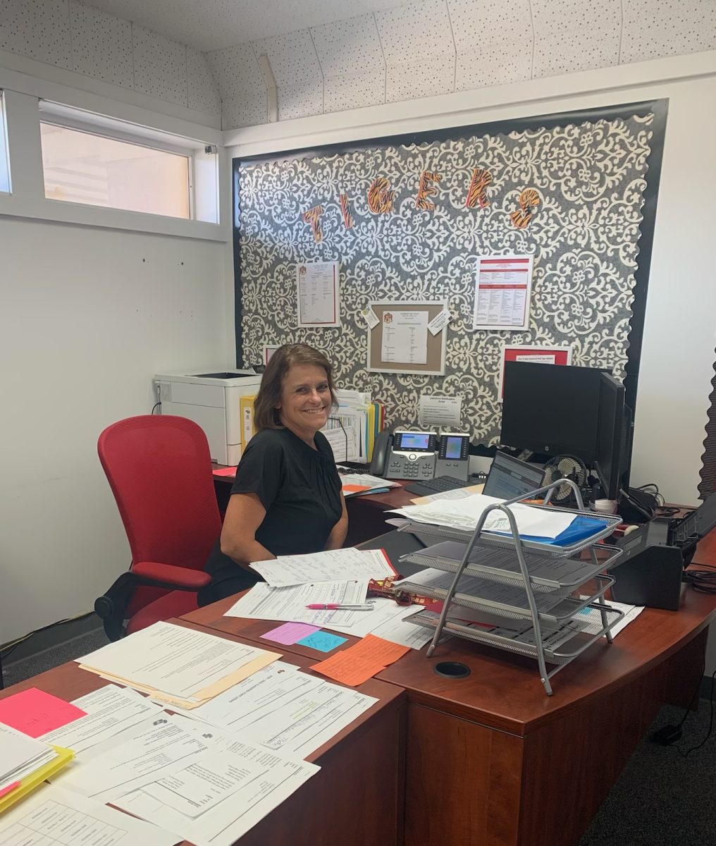 Mrs. Aeria works hard everyday to make sure things flow smoothly for teachers and staff. 