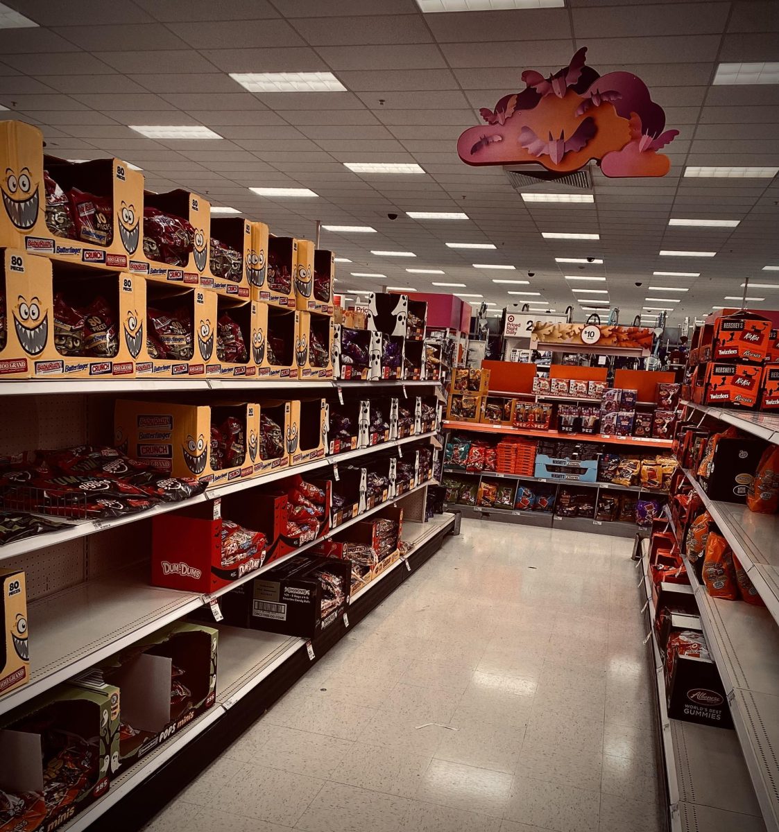Store shelves are filled with candies every Halloween season.