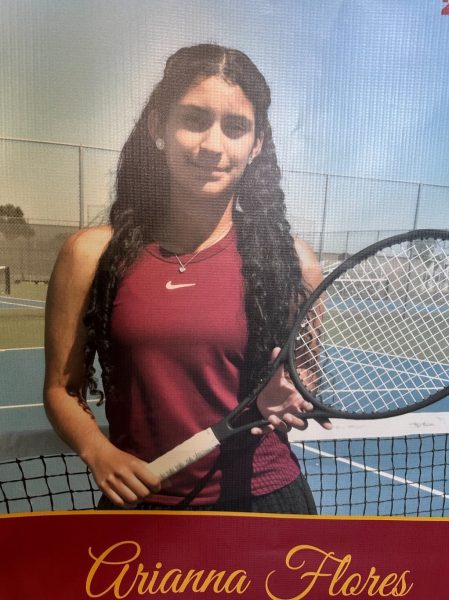 Arianna Flores loves to play multiple sports, especially tennis.