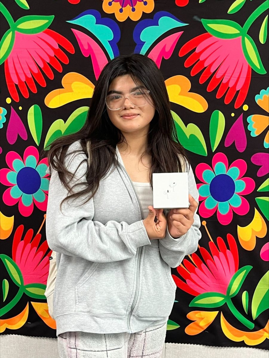 Seledyn Hernandez is the winner of the Airpod Pros donated by The Central California Blood Center for donating blood.