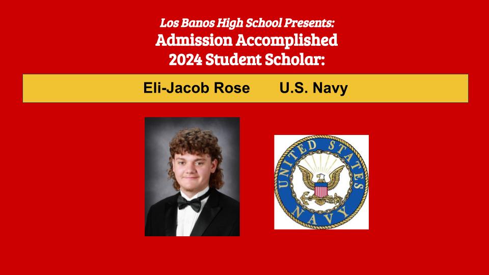 Admission Accomplished: Eli-Jacob Rose