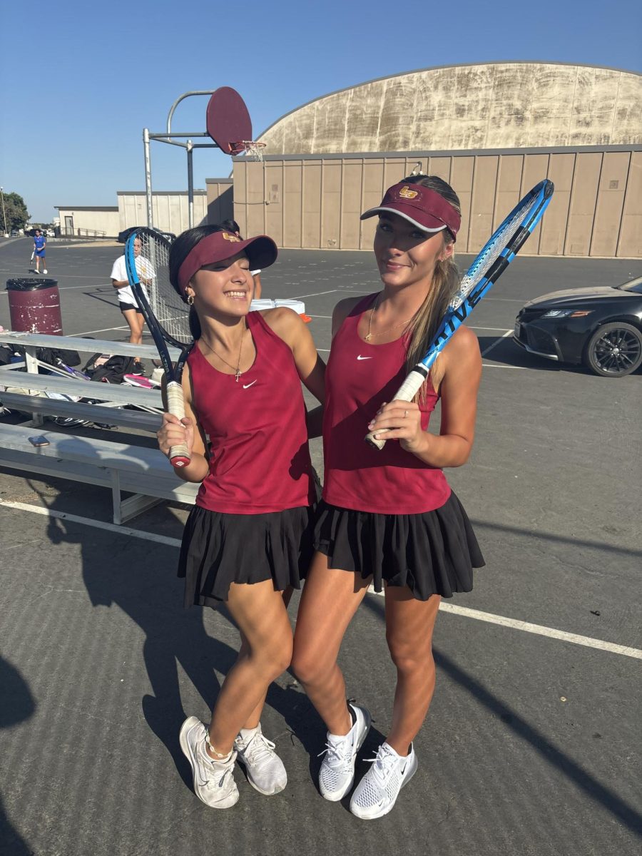 Kambria and Ava are excited after a win.