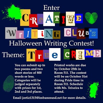 Creative Writing Club offers Halloween competition