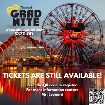 Promotional flyer for Grad Nite