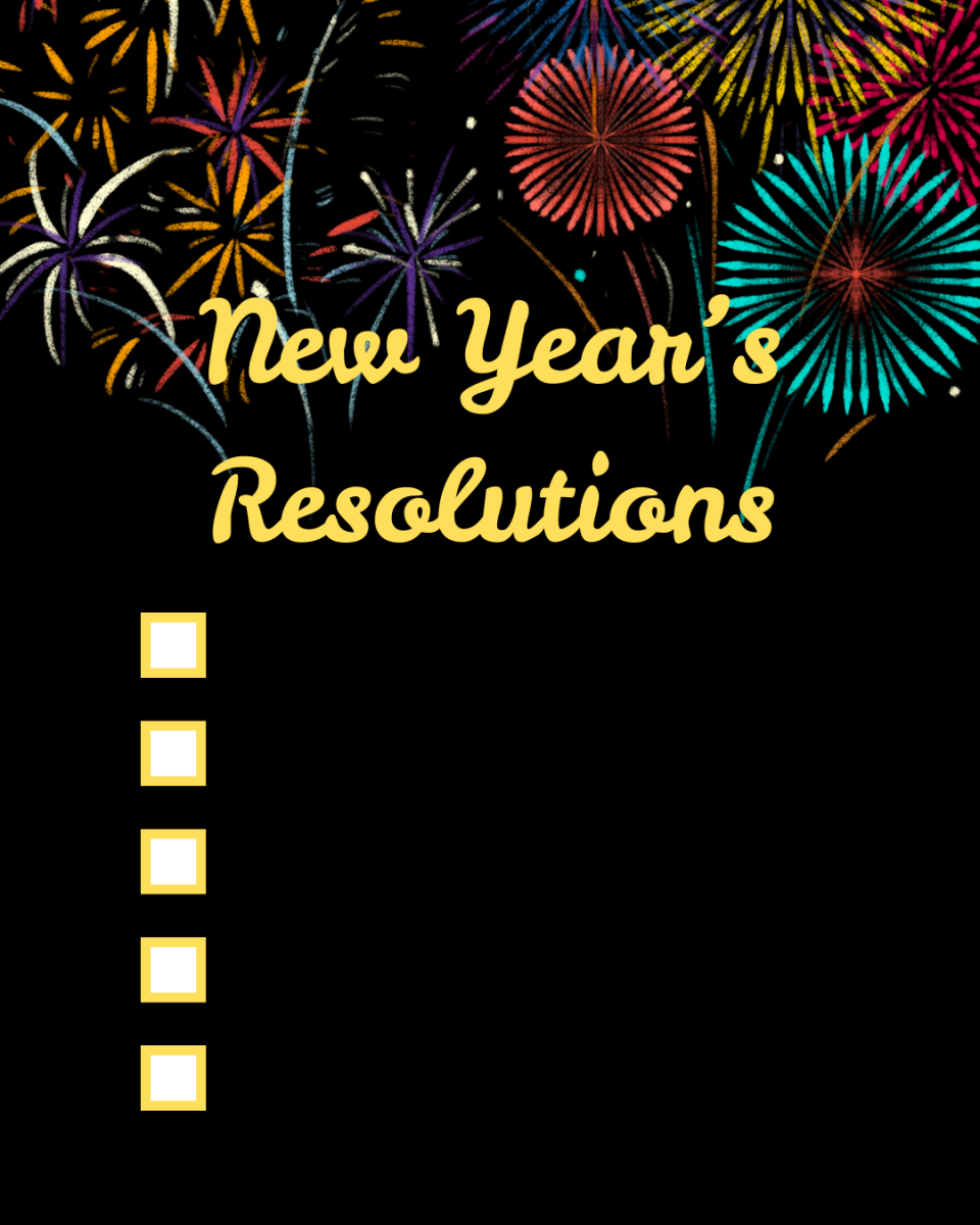 As the New Year begins, students create their list of New Year's resolutions to create goals in order to make a better version of themselves.