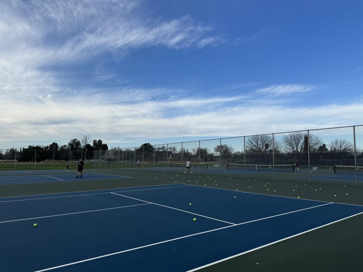 The boys tennis team plays their challenge matches to see what rank they could be.