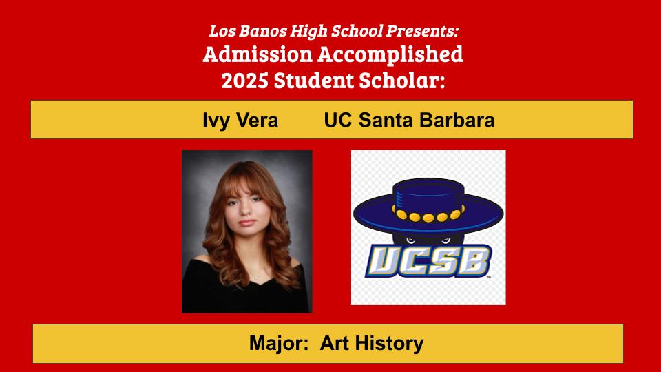 Admission Accomplished:  Ivy Vera