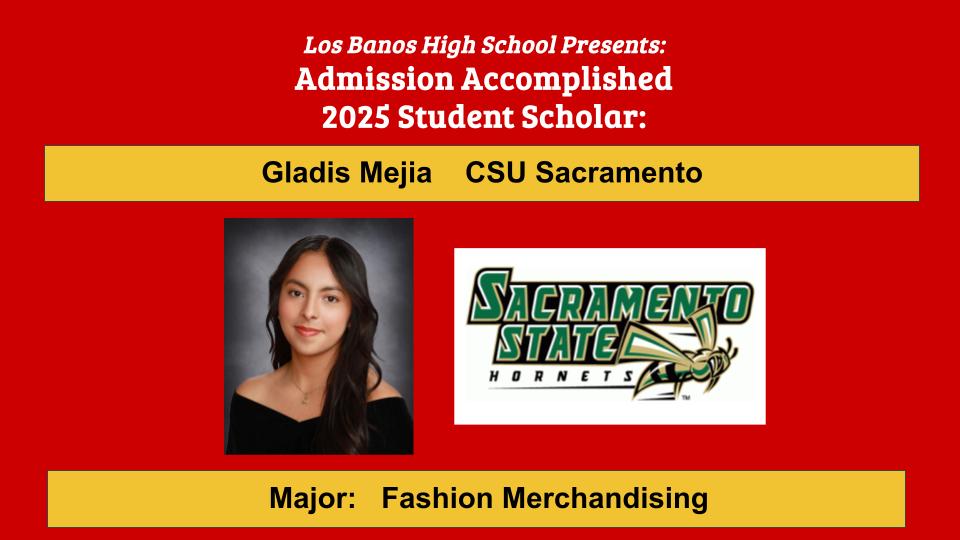 Admission Accomplished:  Gladis Mejia