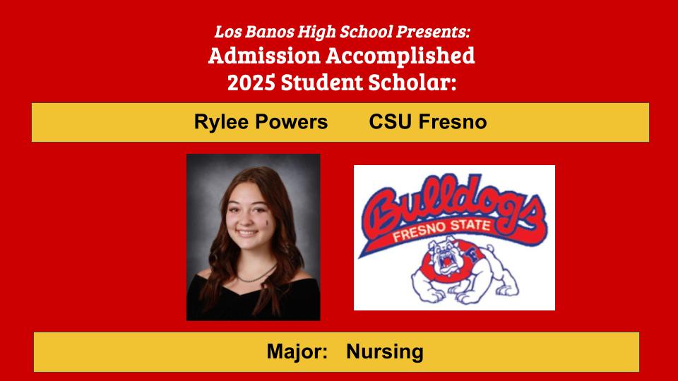 Admission Accomplished:  Rylee Powers