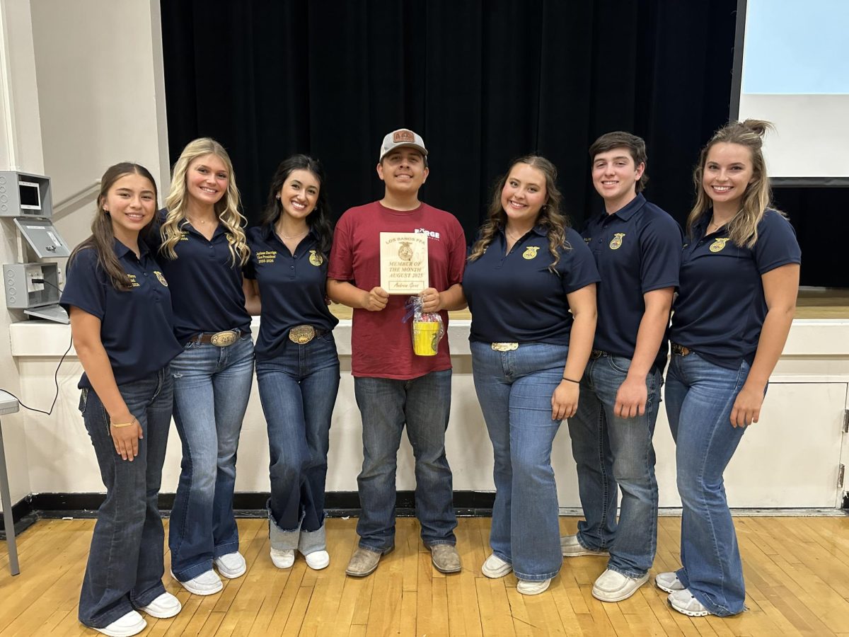 The officer team sets high standards for the FFA chapter.