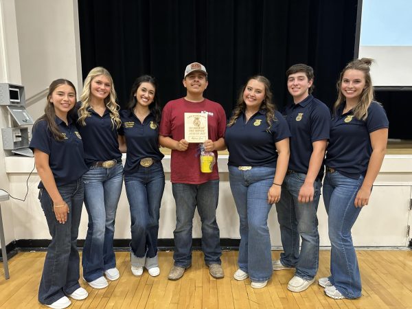 The officer team sets high standards for the FFA chapter.
