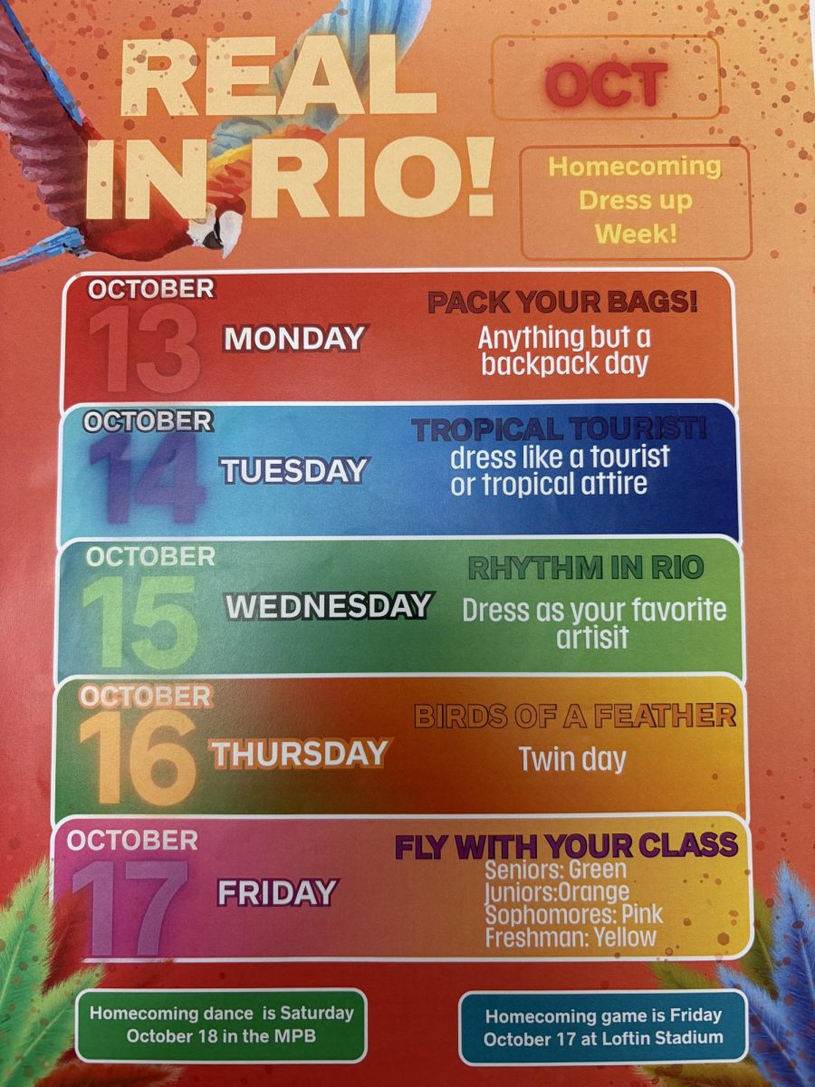 Dress up week for Homecoming game