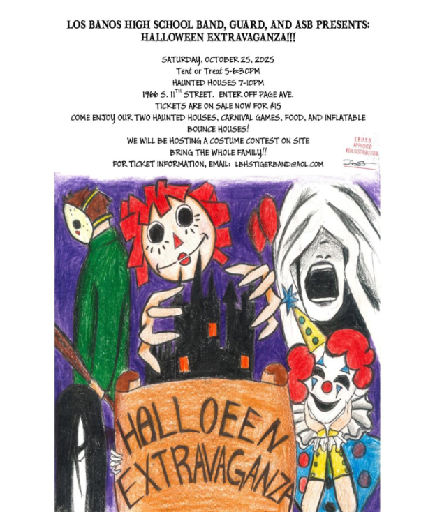 Flyer for the Halloween Extravaganza that is taking place on Oct. 25 from 5 to 10 pm.