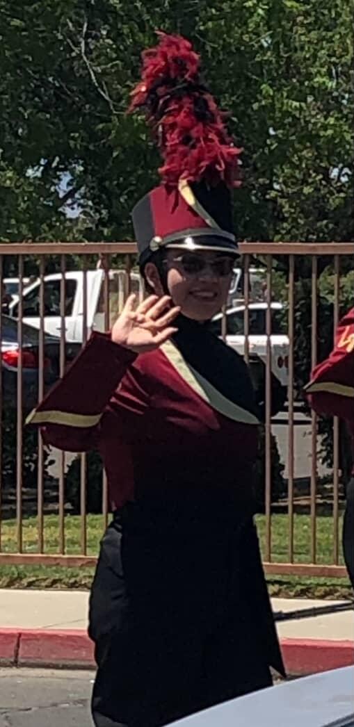 Abril Encarnacion in uniform.