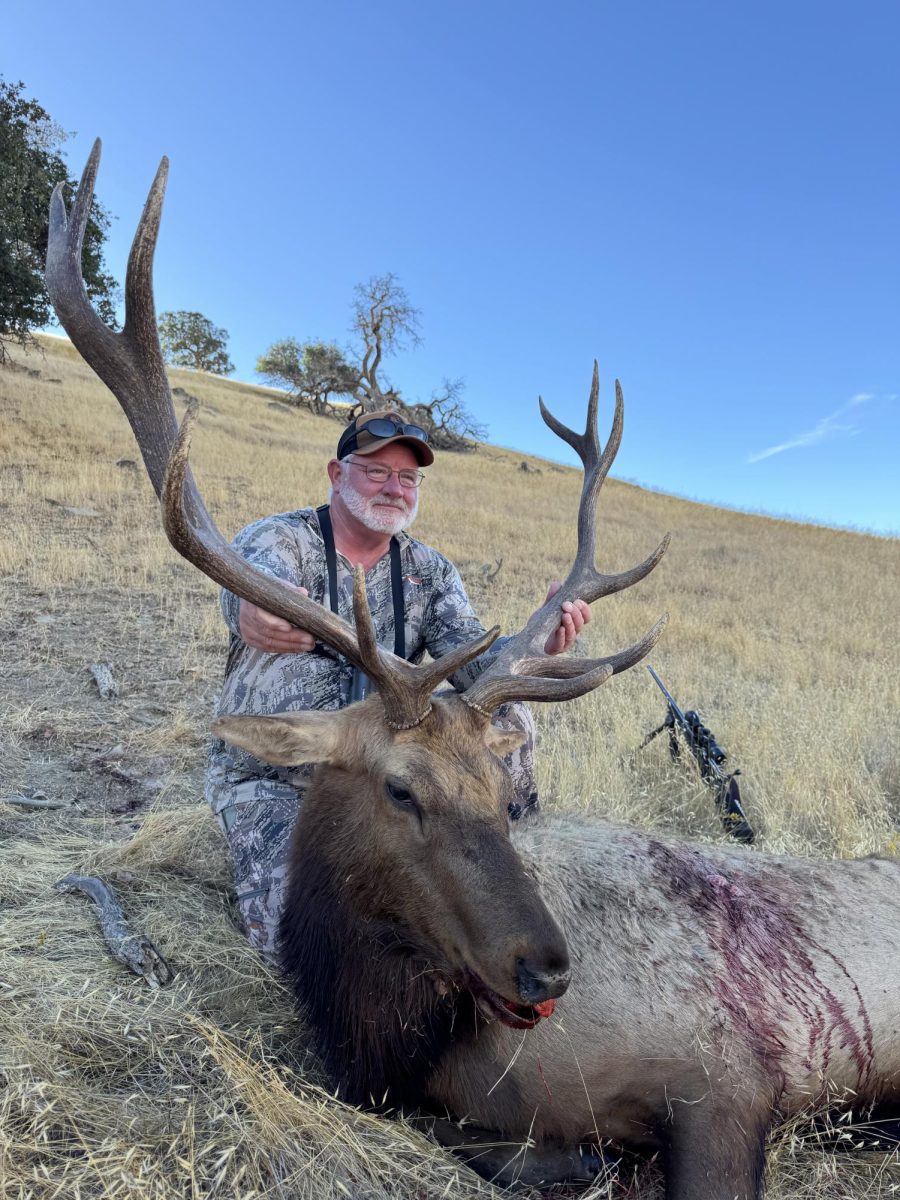Mr. Stuart McCullough harvests a trophy elk.