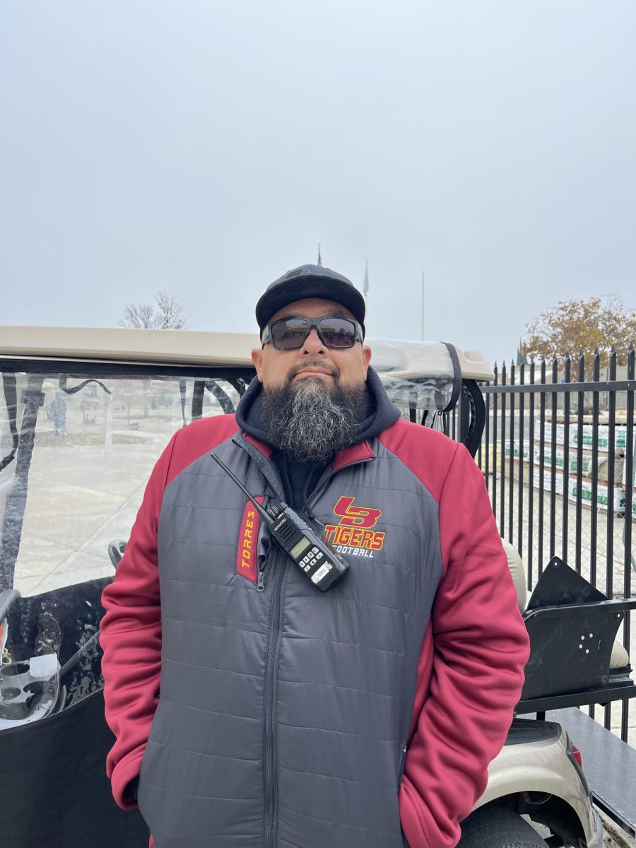 Steve Torres serves as a security guard.