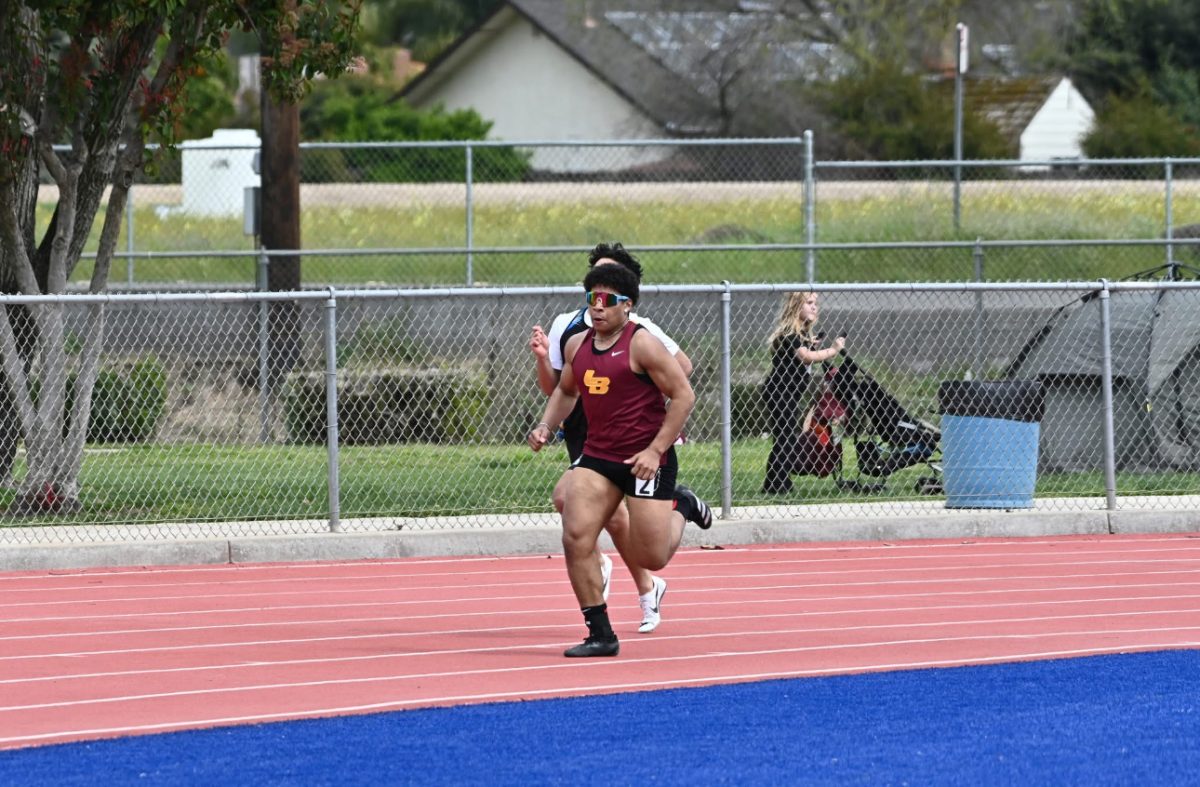 Running to get to the finish line.