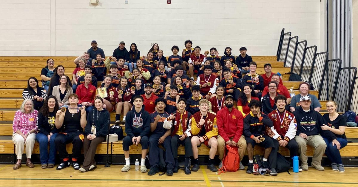 Entire Wrestling team after League qualifiers.